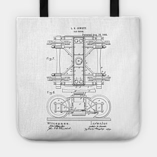 Car truck Vintage Patent Hand Drawing Tote