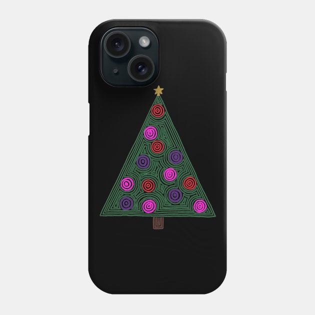 Christmas Tree Phone Case by calenbundalas