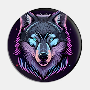 Wolf Face Pin