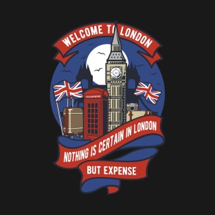 Welcome To London, Vintage Retro Classic T-Shirt