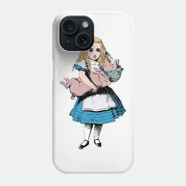 Alice and Pig Phone Case by MandyE