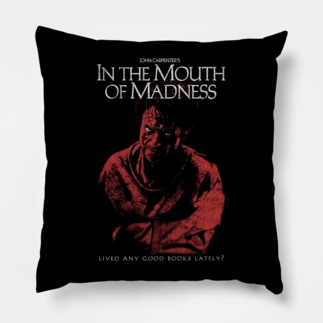 In the mouth of madness, John carpenter, Horror Pillow by StayTruePonyboy