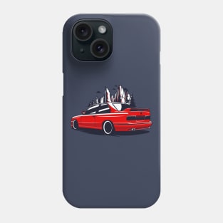 Red E30 Classic in Mountains Phone Case