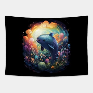 Narwhal Rainbow Tapestry