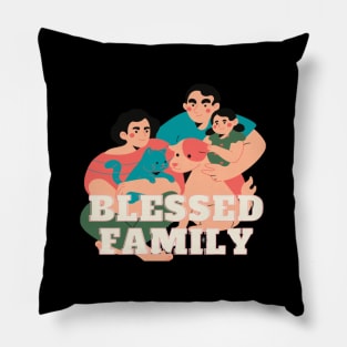 Blessed family Pillow