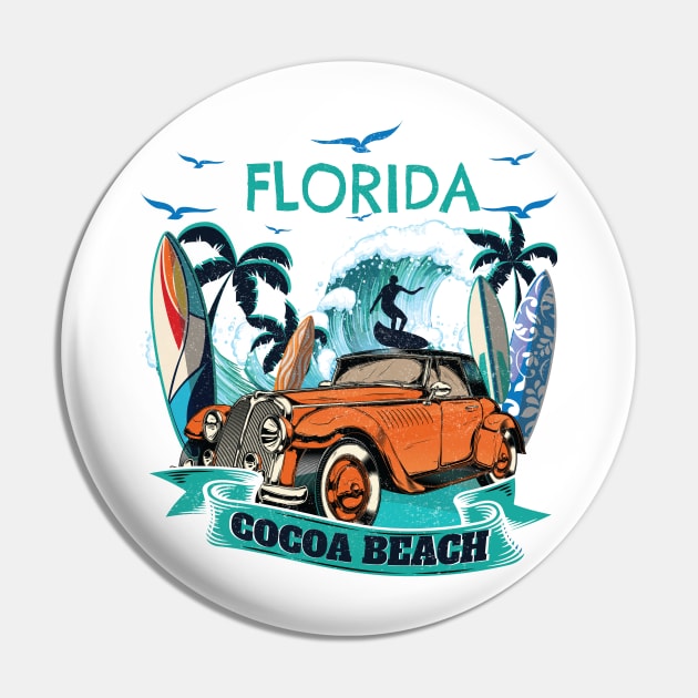 Fun Family Vacation Cocoa Florida Beach Tshirt Best gift Pin by Meryarts