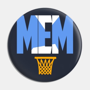 Memphis Basketball Throwback Pin