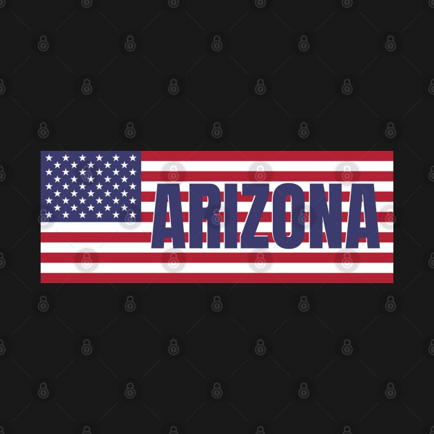 Arizona State in American Flag by aybe7elf