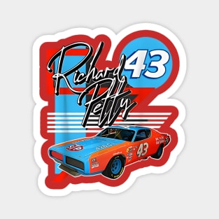 Richard Petty Retro Magnet