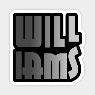 Williams, name, typography Magnet