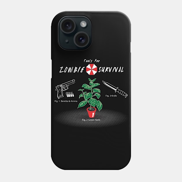 Zombie Survival Phone Case by GreenHRNET