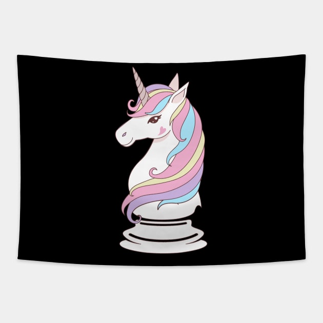 Chessicorn Funny Unicron Play Chess Gift Tapestry by Crazyshirtgifts