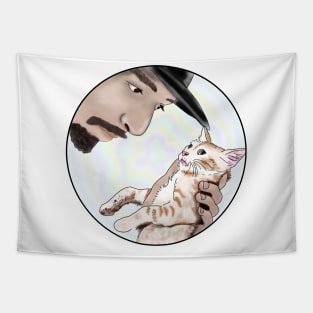 Ousama and cat - 90 day fiance Tapestry