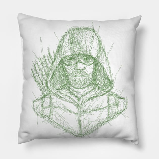 Green arrow Pillow by PNKid