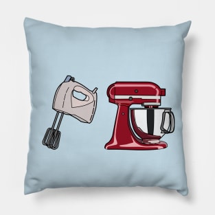 Hand mixer & stand mixer cartoon illustration Pillow