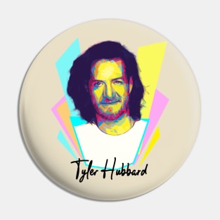 Tyler Hubbard Wpap Pop Art Design Pin