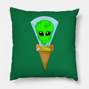 Alien Ice Cream Cone Pillow