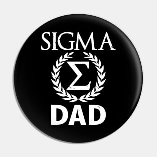 Sigma Dad Sigma Male Gift For Father's Day Pin