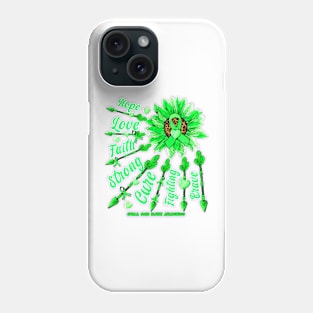 Spinal Cord Injury Awareness - Sunflower leopard faith love fight Phone Case