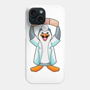 Penguin as Doctor with Plaster Phone Case
