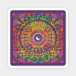 Ying Yang Mandala Magnet