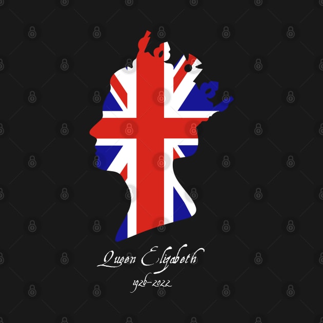 Queen Elizabeth II UK Flag by Scar