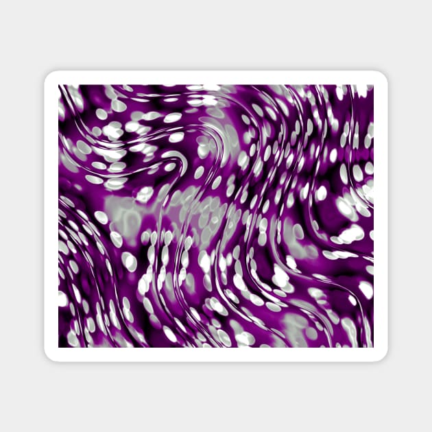 Asexual Pride Abstract Wavy Reflected Lights Magnet by VernenInk