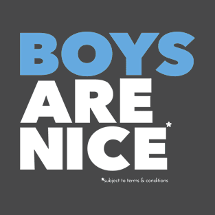 Boys are nice (subject to terms and conditions) T-Shirt