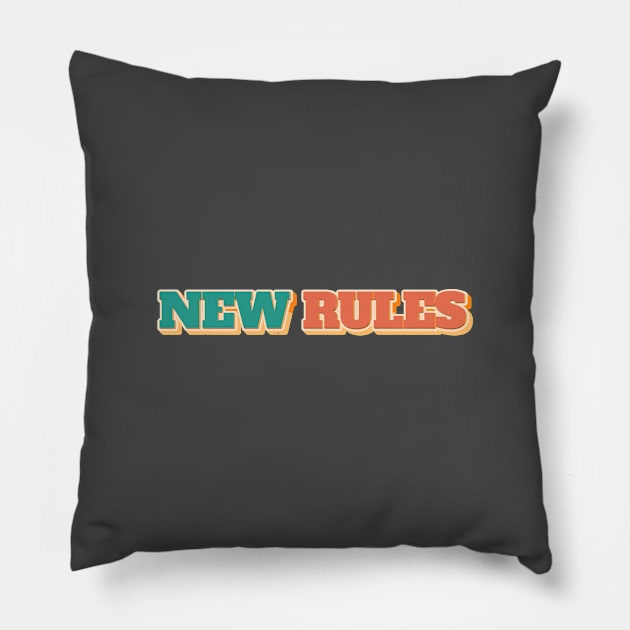 New Rules Pillow by mobilunik