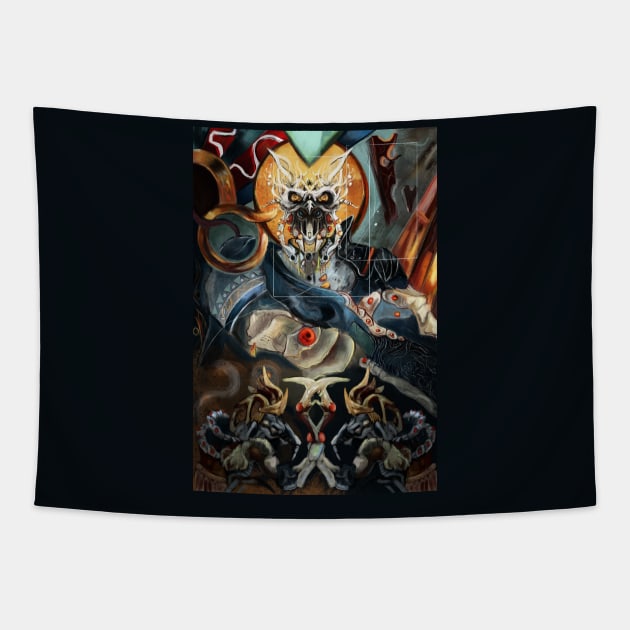 Hierophant and his congregation Tapestry by ArachnaVonFenrir