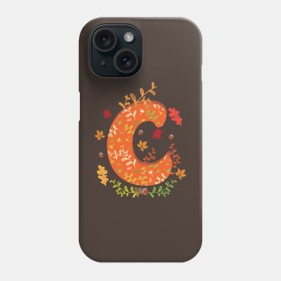 C Autumn Monogram Phone Case