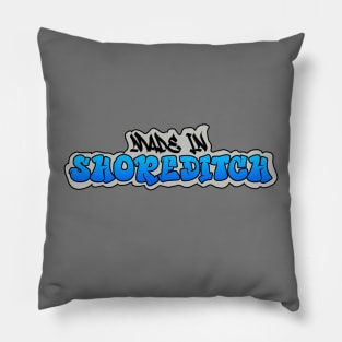 Made in Shoreditch I Garffiti I Neon Colors I Blue Pillow