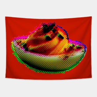 Deviled Egg Snack Glitch Tapestry