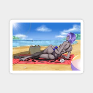 Hassan of Serenity Summer Background Magnet