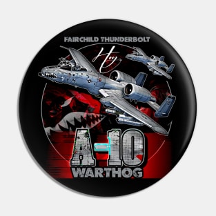 A10 Warthog Fairchild Thunderbolt USAF Fighter Aircraft Pin