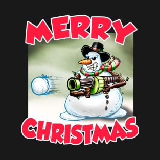 Merry Christmas - Snowman T-Shirt