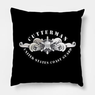 USCG - Cutterman Badge - Enlisted - Silver Pillow