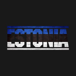 Estonia Retro Flag for Men Women Estonia National Pride T-Shirt