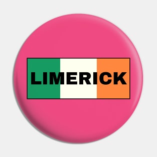 Limerick City in Irish Flag Pin