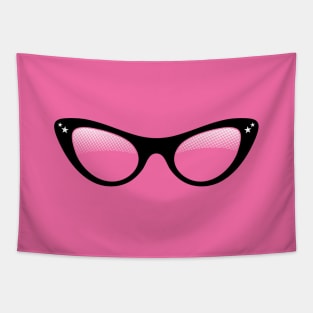 cool cat eye glasses 2 Tapestry