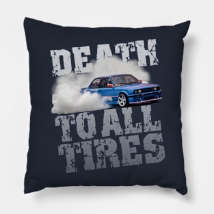Death to All Tires Drift Car Design Pillow