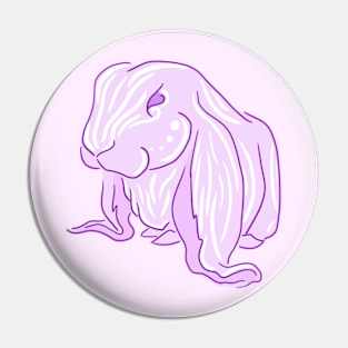 Seven Deadly Rabbits Series - Pride (no text) Pin