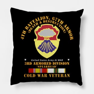 4th Bn 67th Armor -  3rd AR Div w COLD SVC Pillow