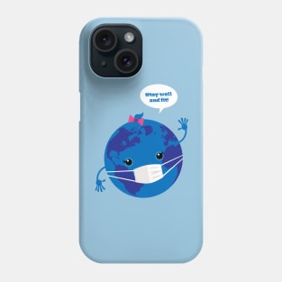 Planet earth in corona times Phone Case