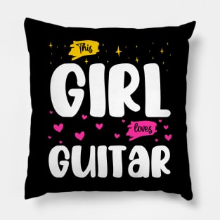 This Girl Loves Guitar - Music Enthusiast Pillow