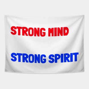 Strong mind, body, spirit Tapestry