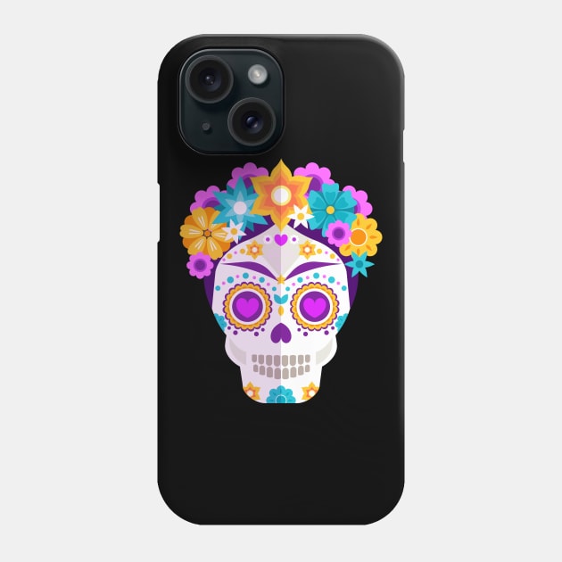 Frida Khalo - Catrina - dia de los muertos - design Phone Case by verde