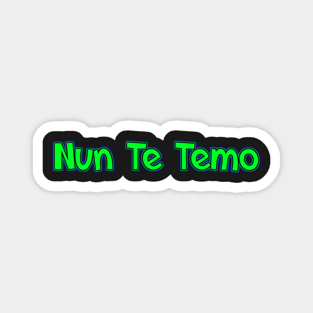 Nun Te Temo Magnet by Stelviostrada