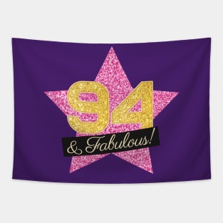 94th Birthday Gifts Women Fabulous - Pink Gold Tapestry