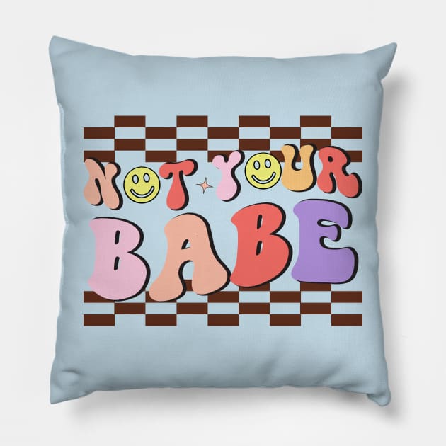 Not Your Babe Love Sucks Anti Love Pillow by Pop Cult Store